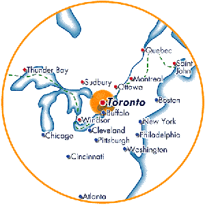 Location of Toronto